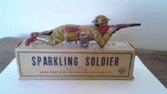 Sparking Solider w/Box © Marx